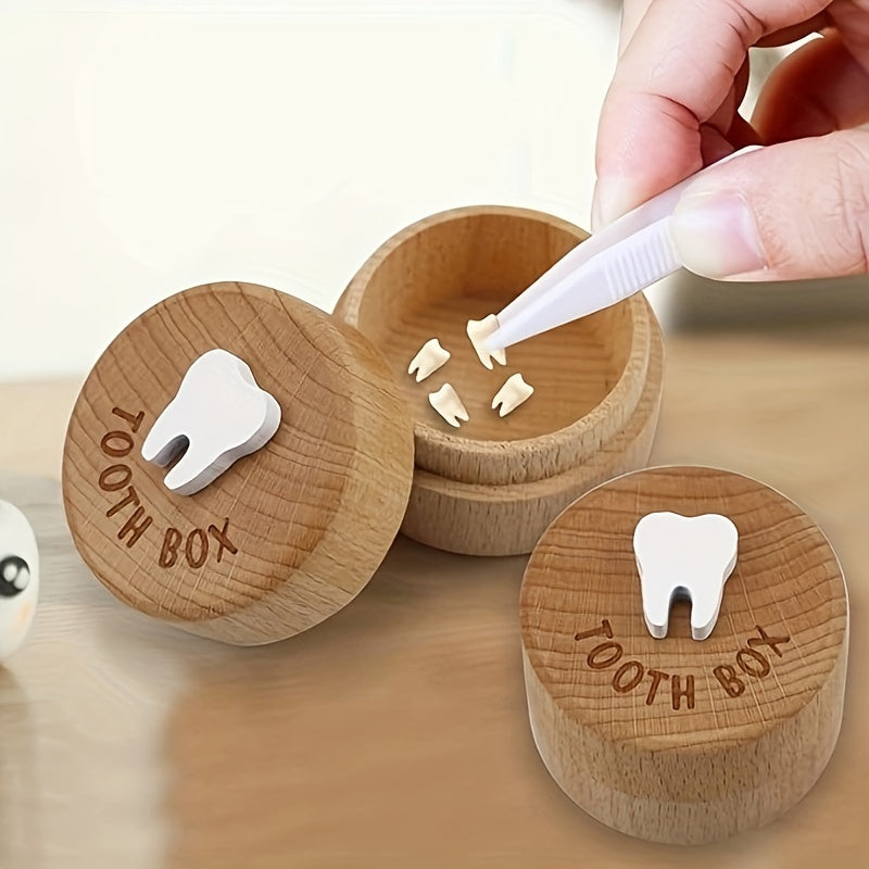 Tooth Fairy Box for Children - Wooden Tooth Box as a Keepsake and Souvenir