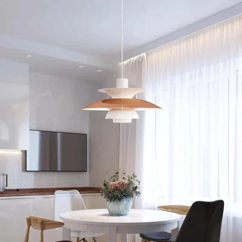 Morandi Modern LED Pendant Light with Shade