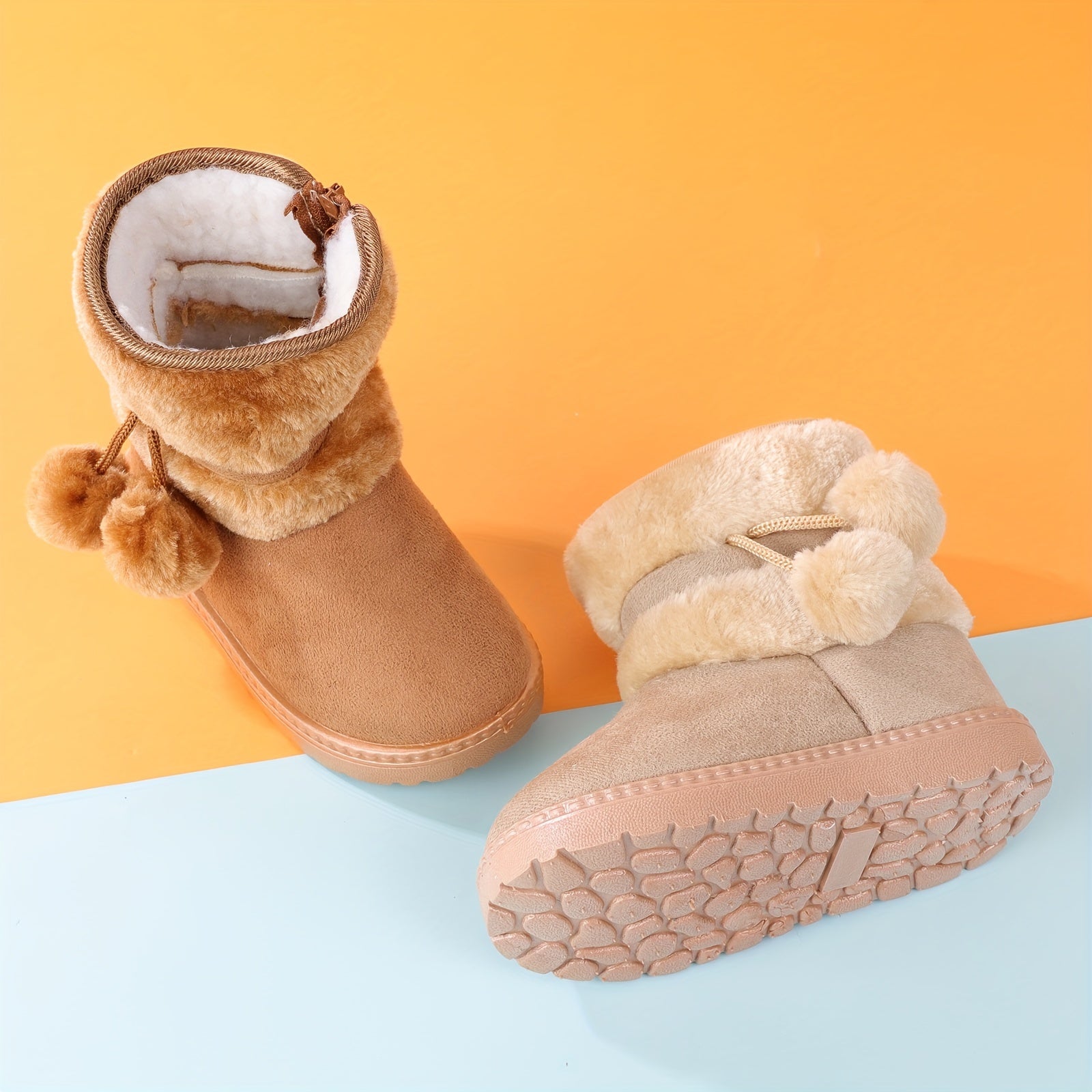 Cute Plush Boots for Girls - For Warmth and Comfort