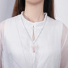 Stylish Crystal and Tree of Life Gemstone Necklace – Elara