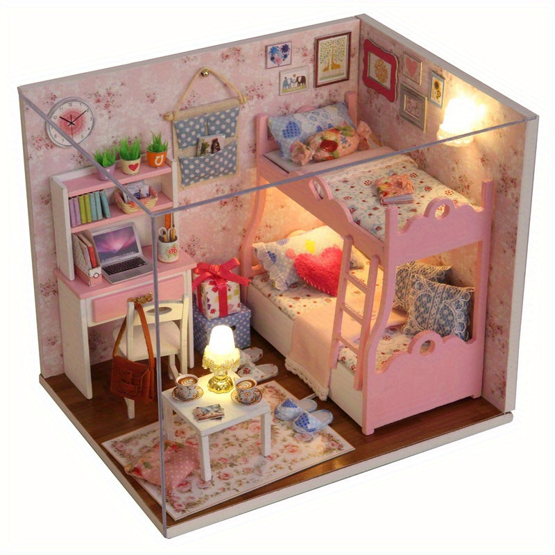 Enchanting Girls' Room Dollhouse - Cute and Detailed DIY Model