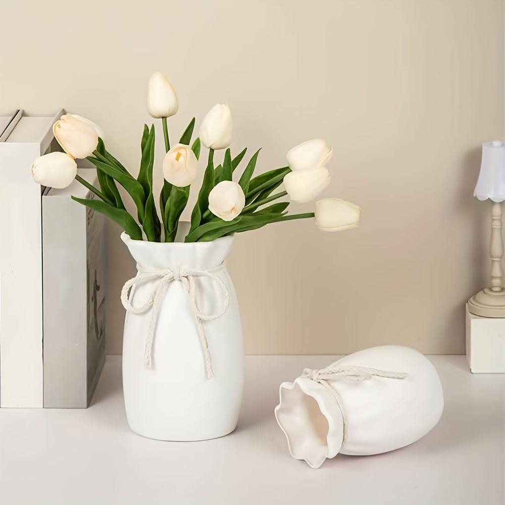 Bohemian Geometric Decorative Vase – Ideal for Spring and Easter Decorations