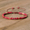 Braided Bracelet with 2.4 mm Natural Stone Beads – Seraphina