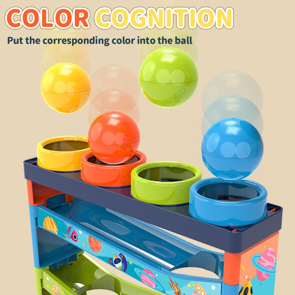 Colourful Ball Rolling System – Educational Toy for Children