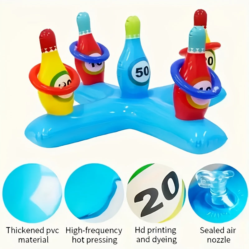 Inflatable Water Bowling Set – Fun Pool Game for Everyone