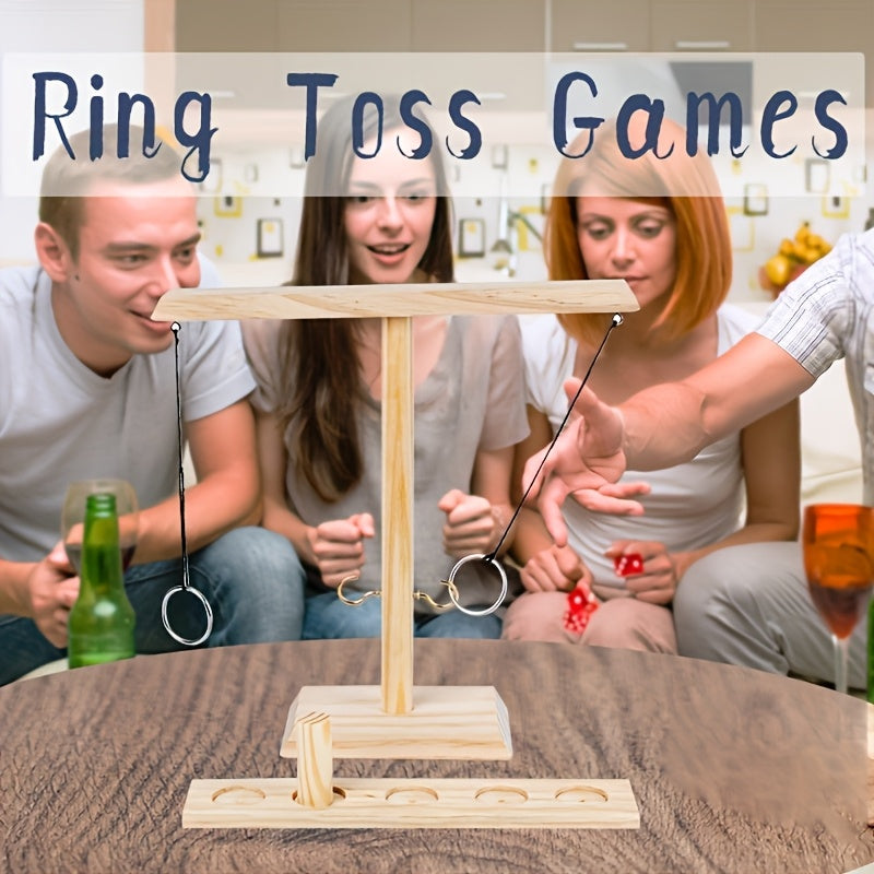 Wooden Ring Toss Game – Traditional and Challenging