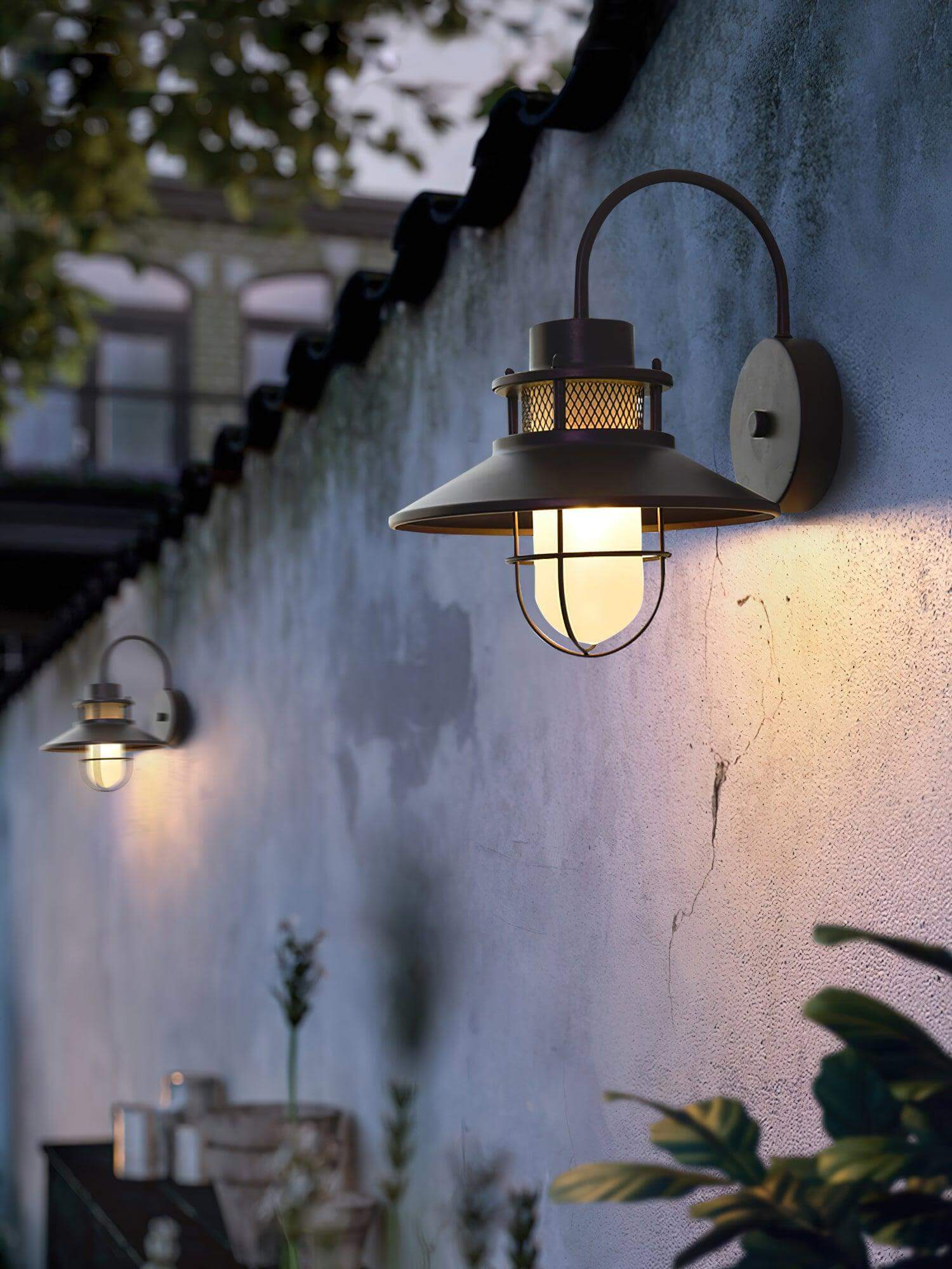Industrial Outdoor Wall Light - Weatherproof