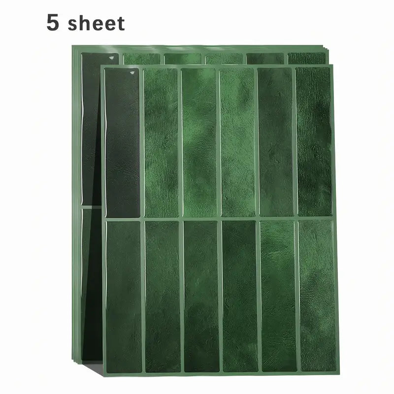 FlexiTile – 3D Self-Adhesive Wall Tiles (5/10/30 pieces) – Heat Resistant for Kitchen and Bathroom
