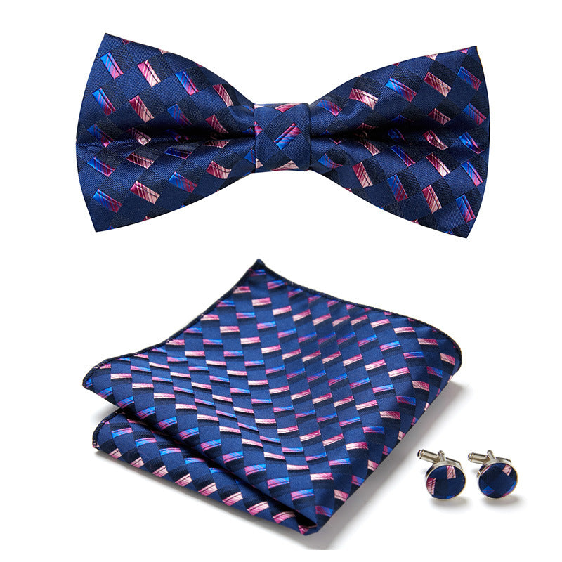 Three-Piece Set with Stylish Bow Ties