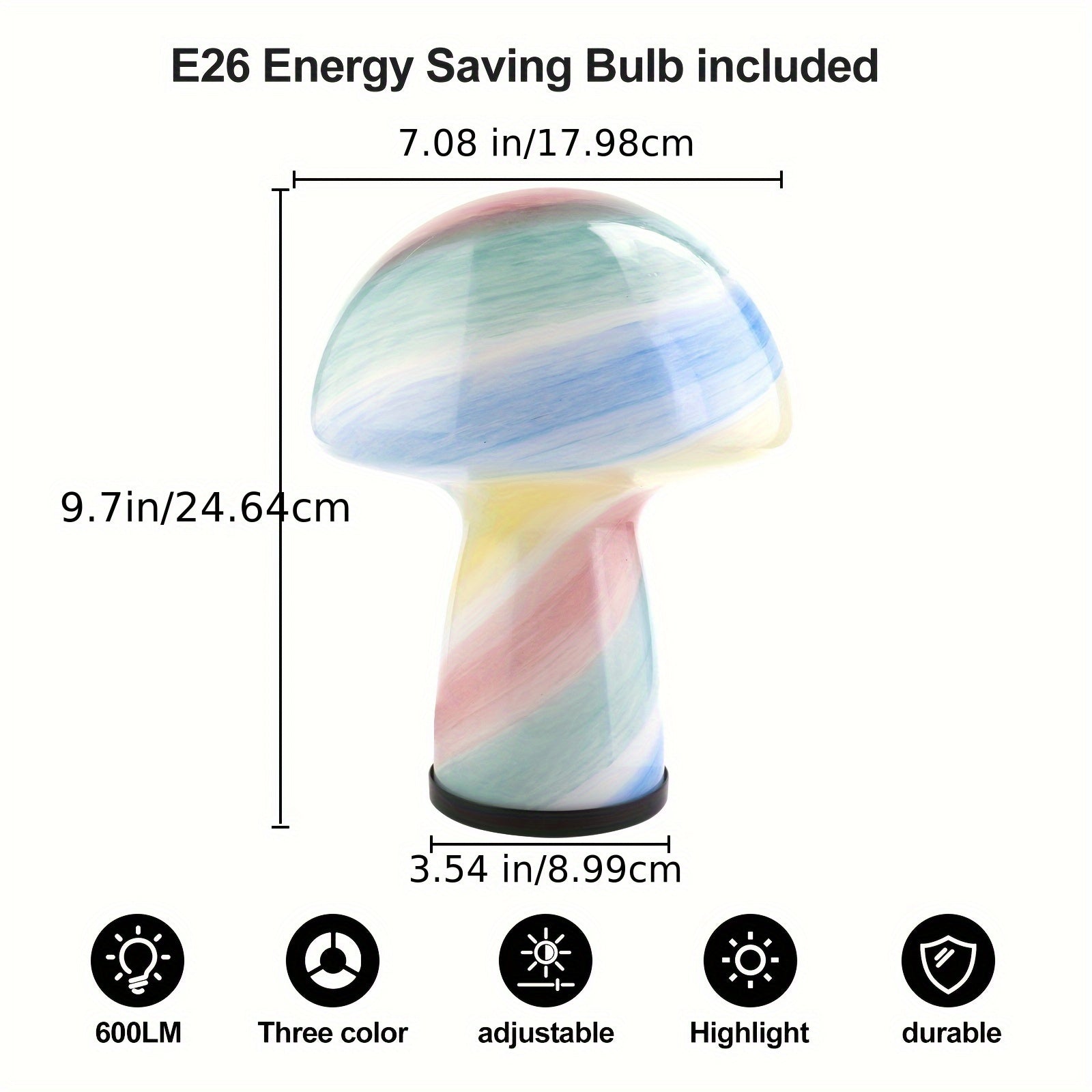 Playful Mushroom Lamp - Refined Atmosphere with a Retro Twist