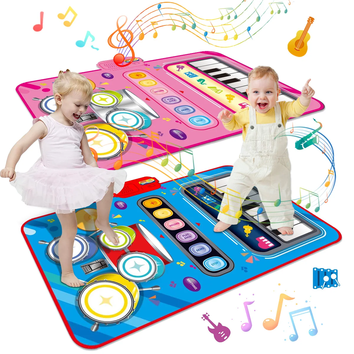 SoundSteps – 2-in-1 Musical Play Mat with Piano & Drums
