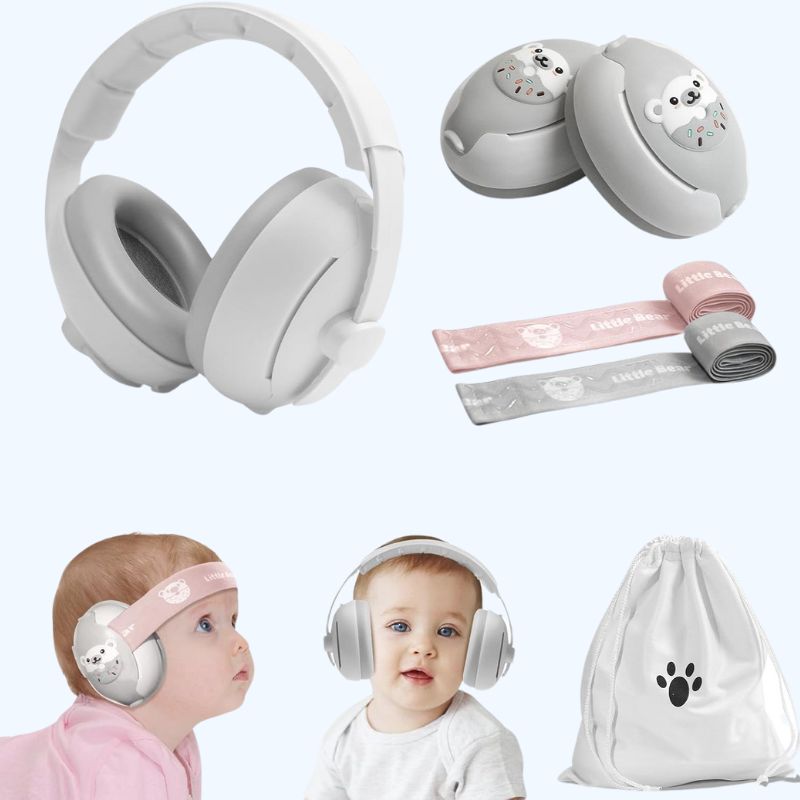 2-in-1 Baby Ear Protectors - Adjustable Noise-Cancelling Headphones