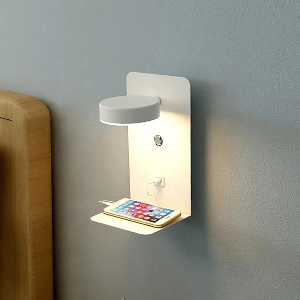 Lighting Hub with Charging Station - Stylish and Adjustable Lighting