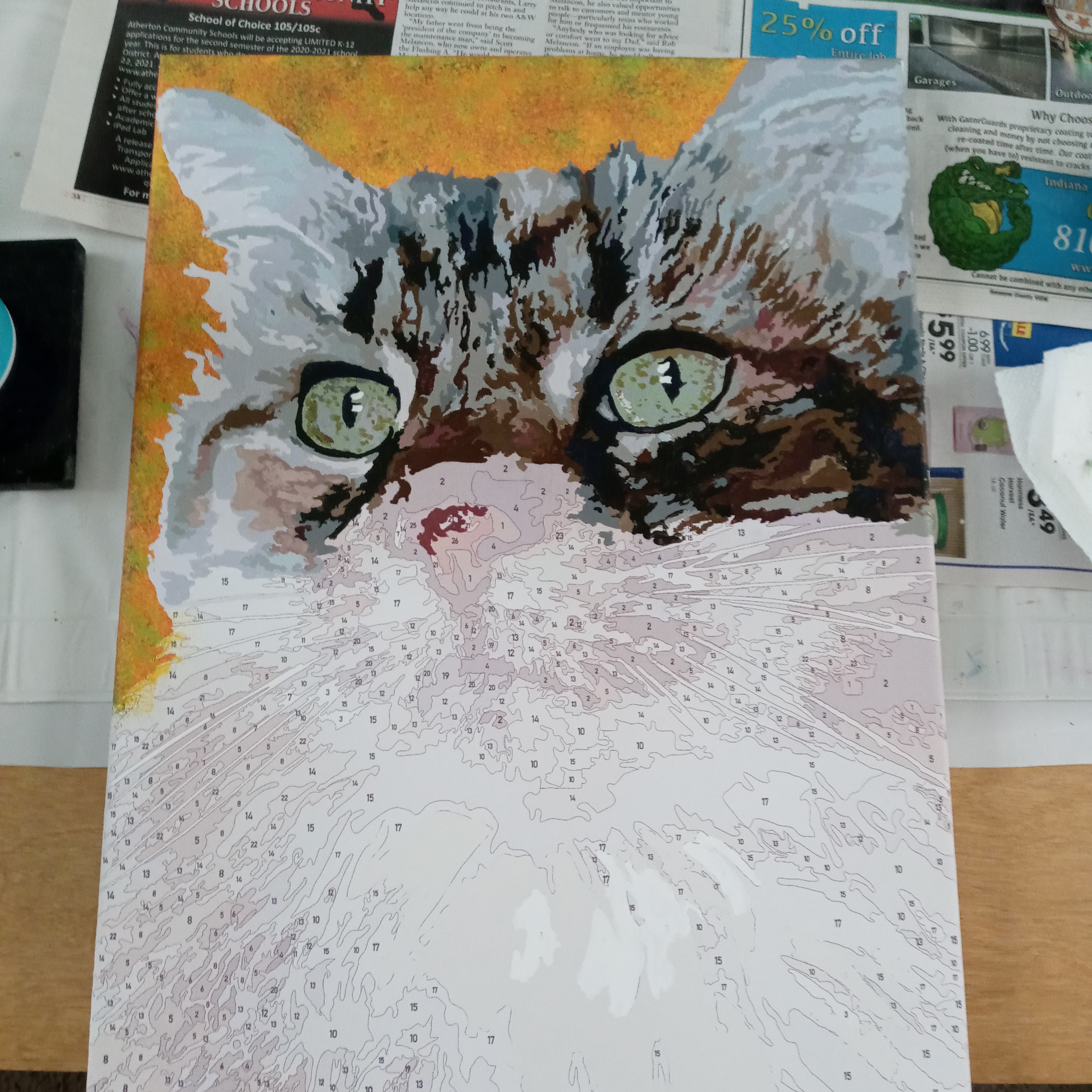 CanvasElite Personalized Paint-By-Number Kit | Create Beautiful Custom Art from Your Photos with Premium Materials