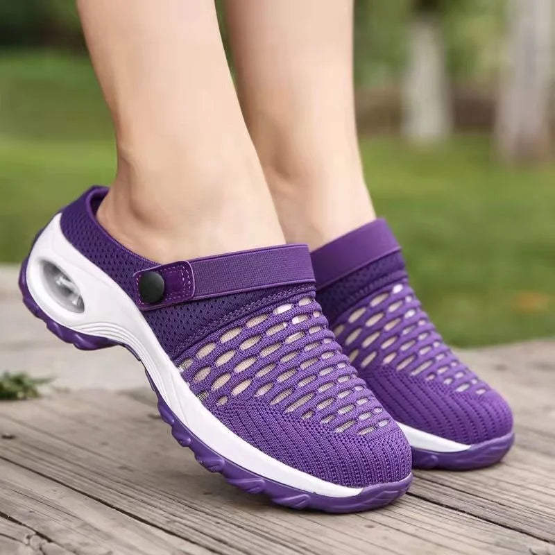 Orthopaedic Ladies' Clogs with Air Cushions for Relief of Back and Knees