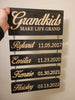 LegacyLuxe Custom Family Plaque | Elegant wooden family gift with engraved names and dates