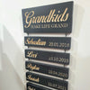 LegacyLuxe Custom Family Plaque | Elegant wooden family gift with engraved names and dates