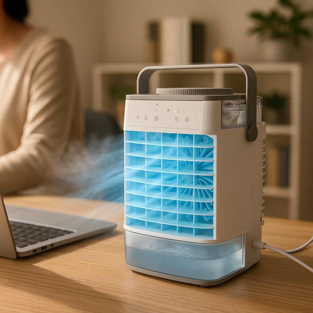 Portable 3-in-1 Air Cooler with Humidifier and Fan – Compact Air Conditioner for Home and Office