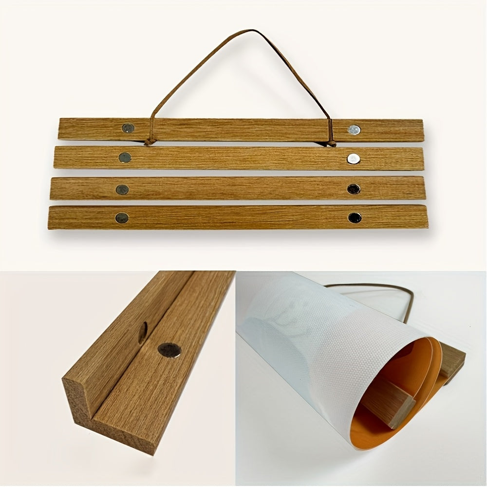 Magnetic Wooden Poster Hanger – Simple and Stylish Wall Decoration