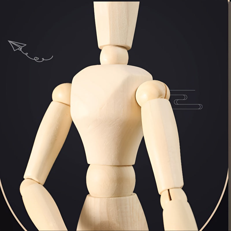 Apricot Wooden Art Mannequin – Flexible and Natural Look