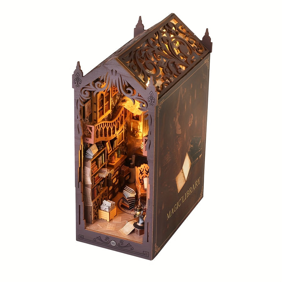 Magical Book House – 3D Wooden Puzzle for Creative Builders