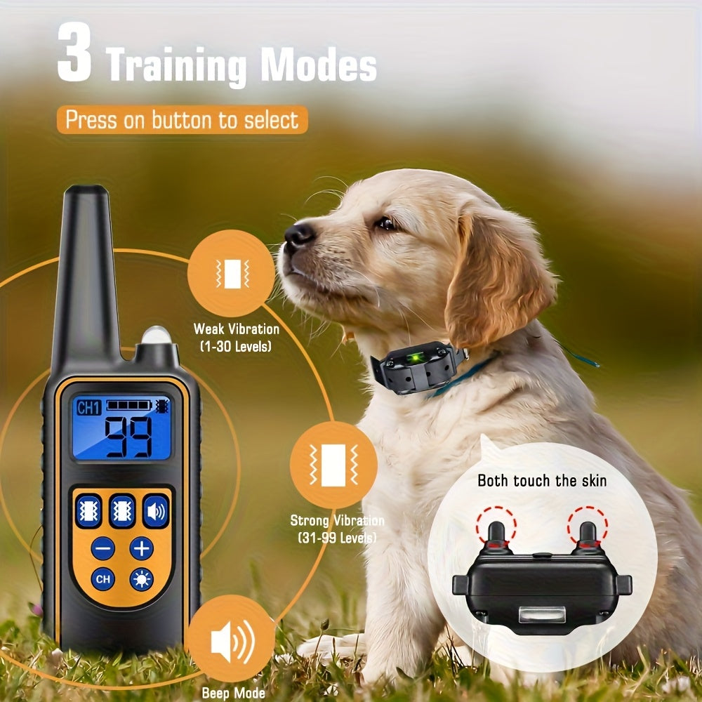 Smart Trainer Pro – Rechargeable Remote Control Dog Collar with Beep and Vibration