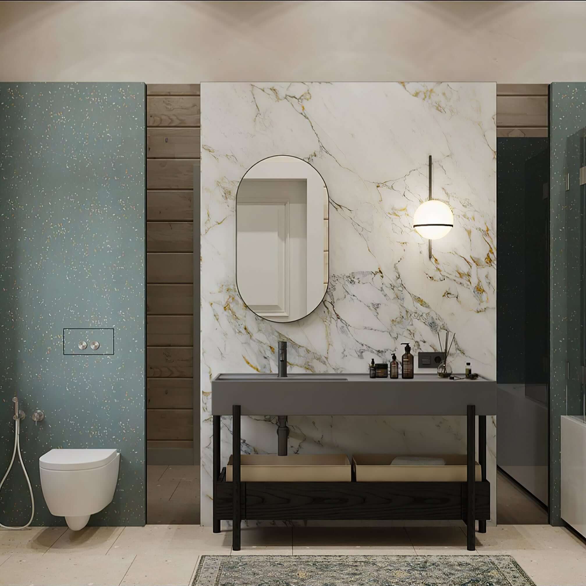 Modern Outdoor Wall Light - Waterproof