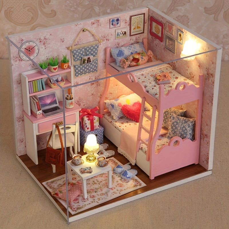 Enchanting Girls' Room Dollhouse - Cute and Detailed DIY Model