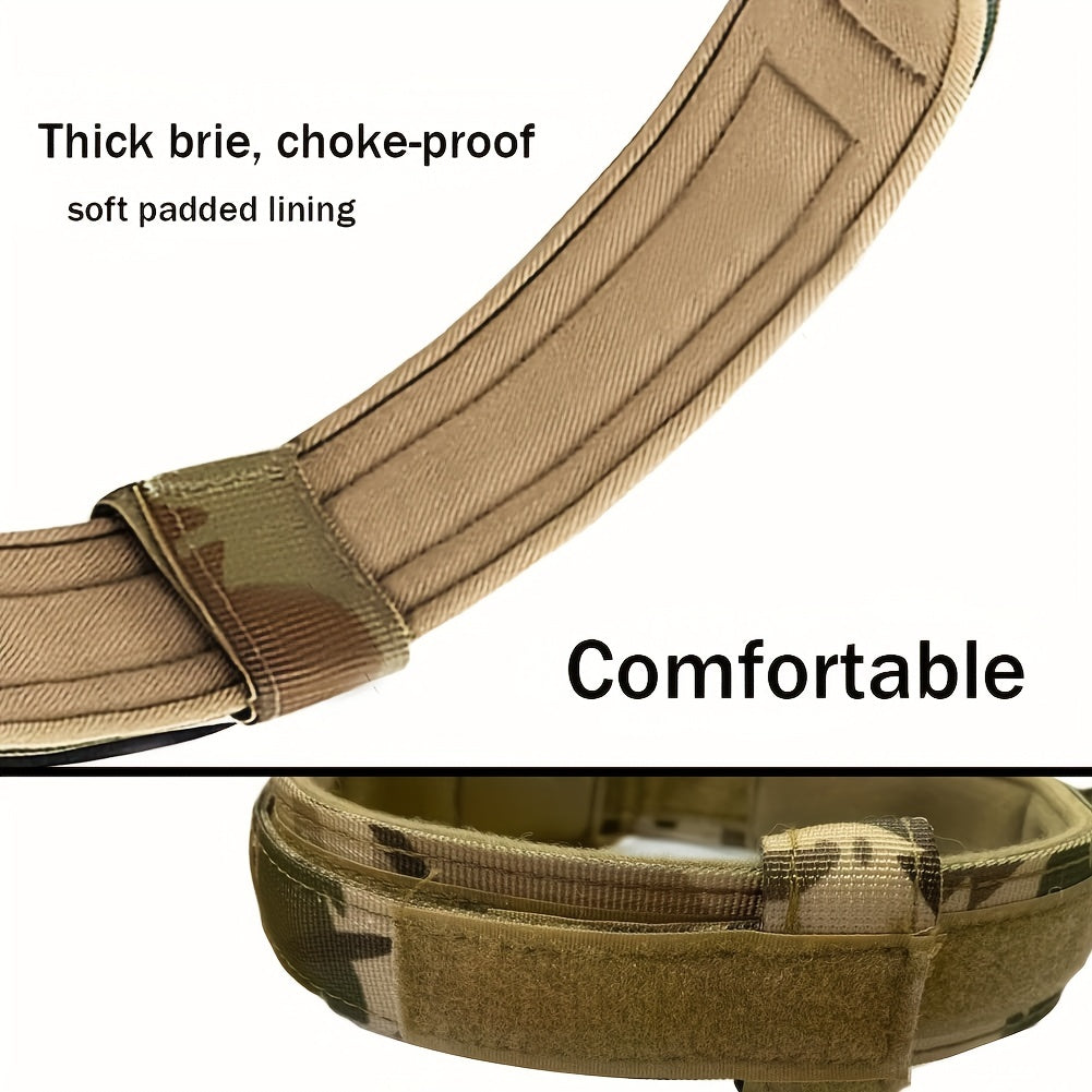 Military Tactical Dog Collar – Adjustable and Durable for Large and Medium Dogs