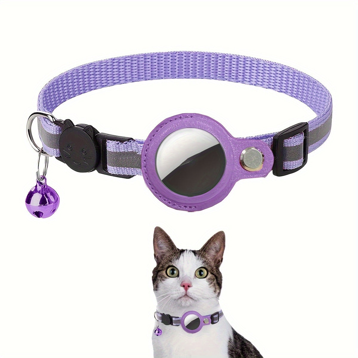 Reflective Cat Collar – Safety Buckle and Bell for Extra Visibility