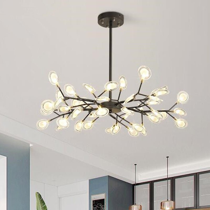 Simplicity Branched Firefly Chandelier | Modern LED Firefly Acrylic Chandelier G9 Fitting 110V/220V Dia 78cm/85cm/115cm Timeless Design Ceiling Light