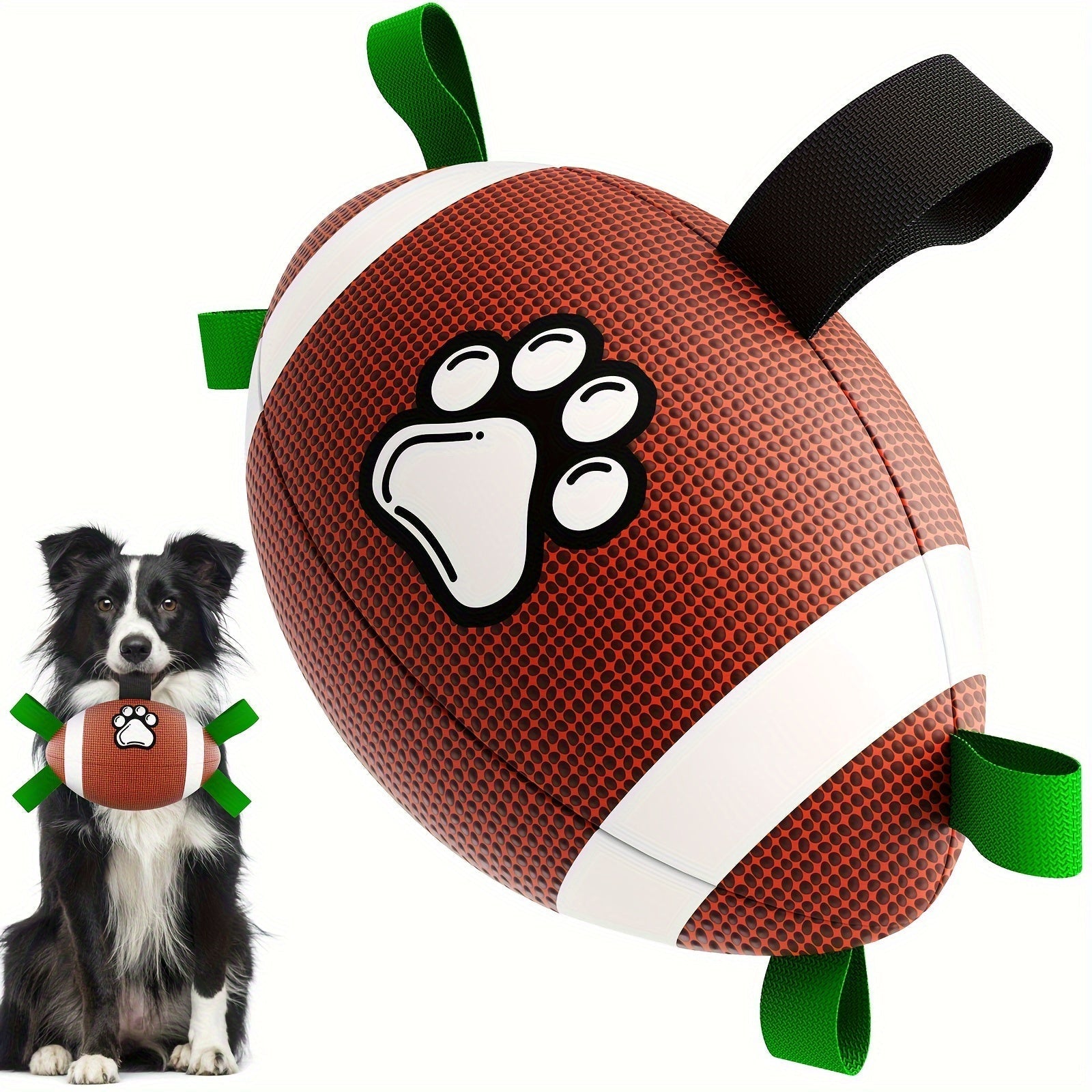 Paw-Perfect Play Football – Durable Rubber Interactive Dog Toy
