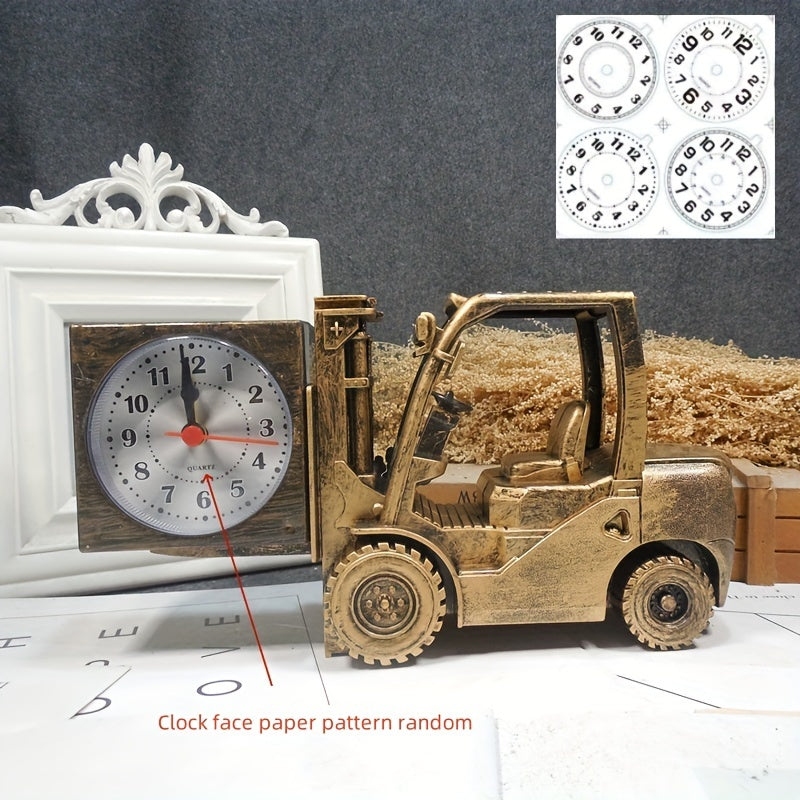 Retro Forklift Alarm Clock – Unique and Creative Design for Students and Room Decor