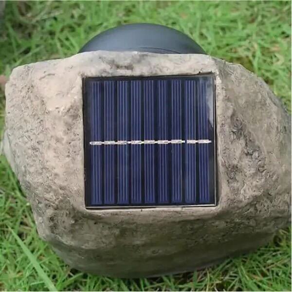 Garden Rock Lamp - LED Solar-Powered Outdoor Light