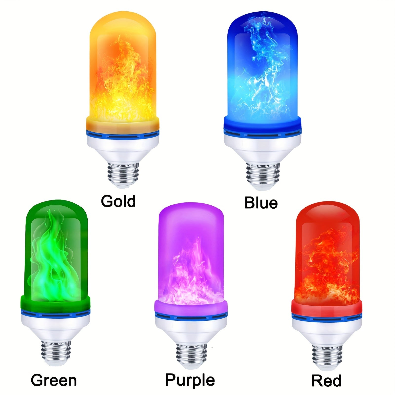 FlameGlow LED Lights - Magical Flame Effect in Two