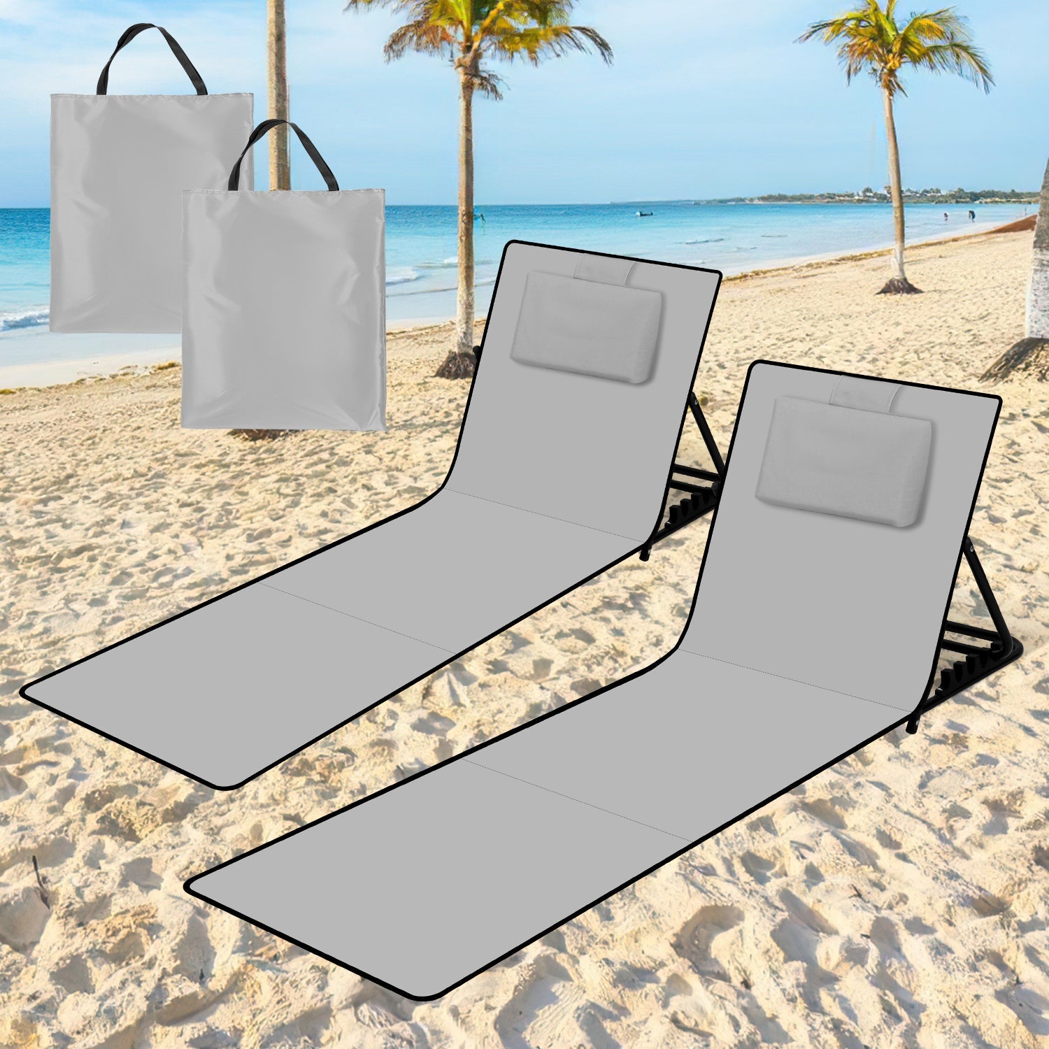 RelaxMate Portable Beach Lounger – Comfort and Convenience on the Go