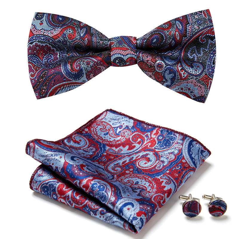Three-Piece Set with Stylish Bow Ties