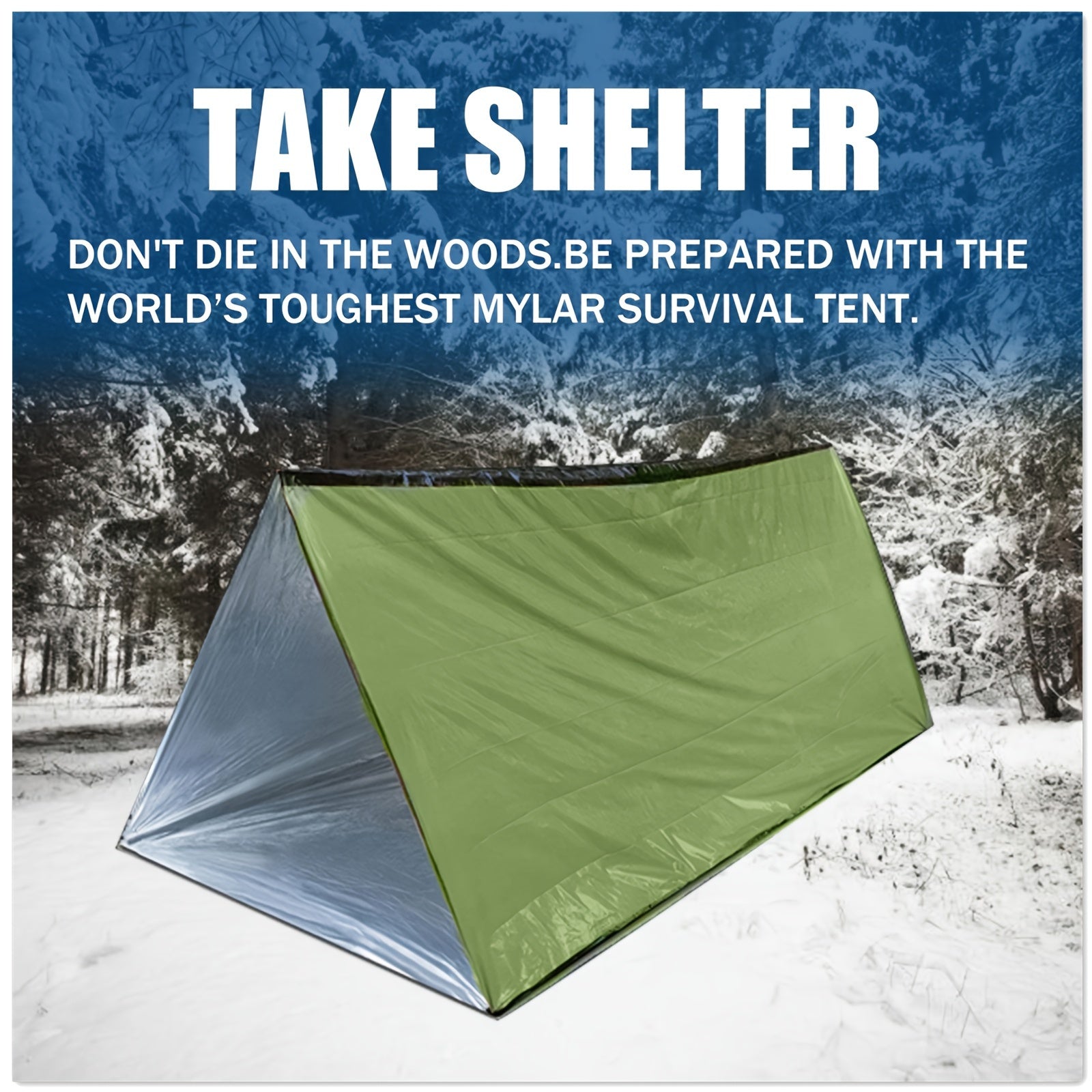 Survivor Emergency Tent - Waterproof Emergency Shelter for 2 People