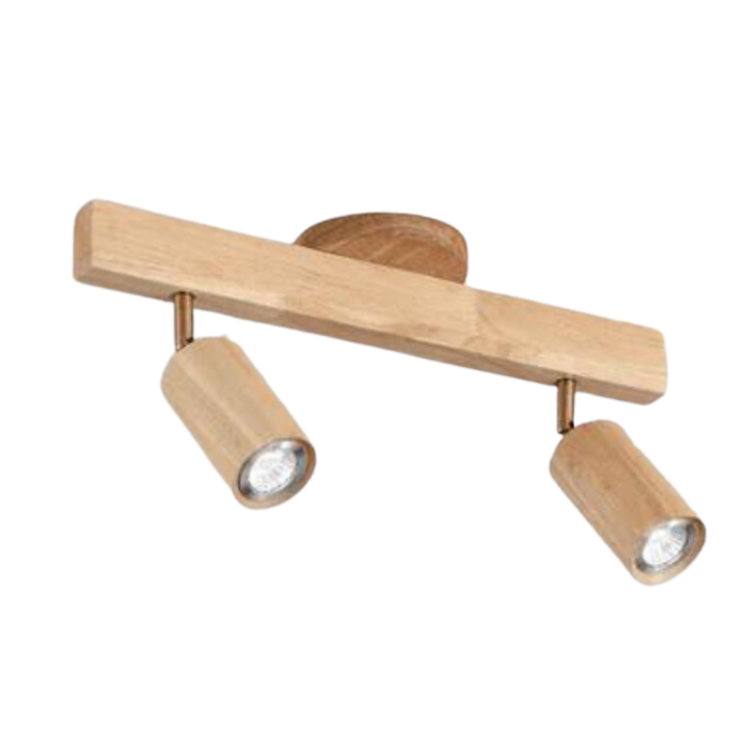 Adjustable Wooden Ceiling Spotlight – EcoLux