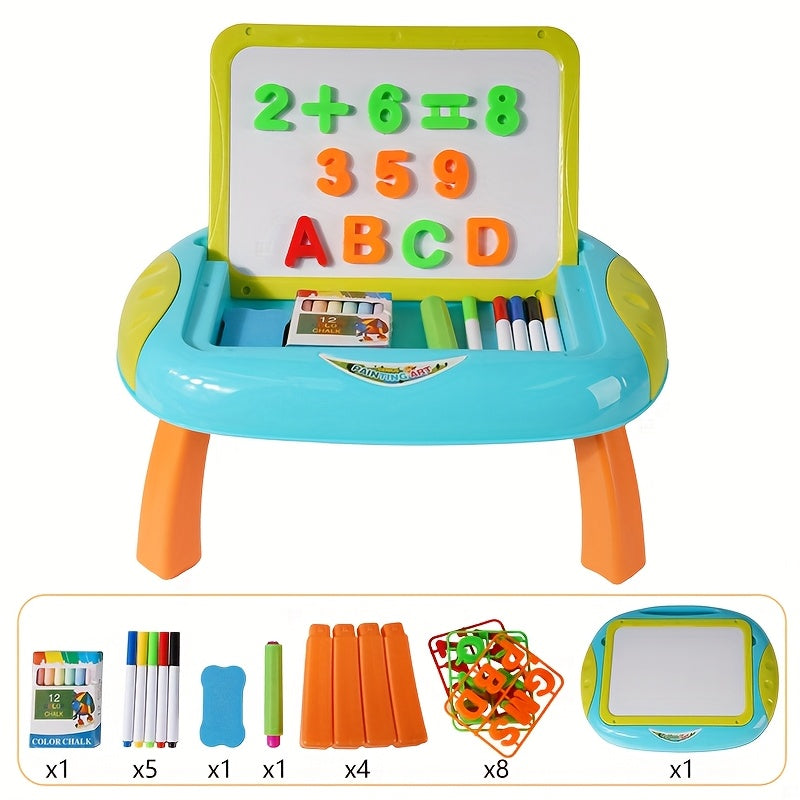 Educational Drawing Board for Children – Double-Sided with Magnetic Numbers and Letters for Creative Learning