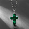 Necklace with Cross made of Natural Gemstones – Seraphina