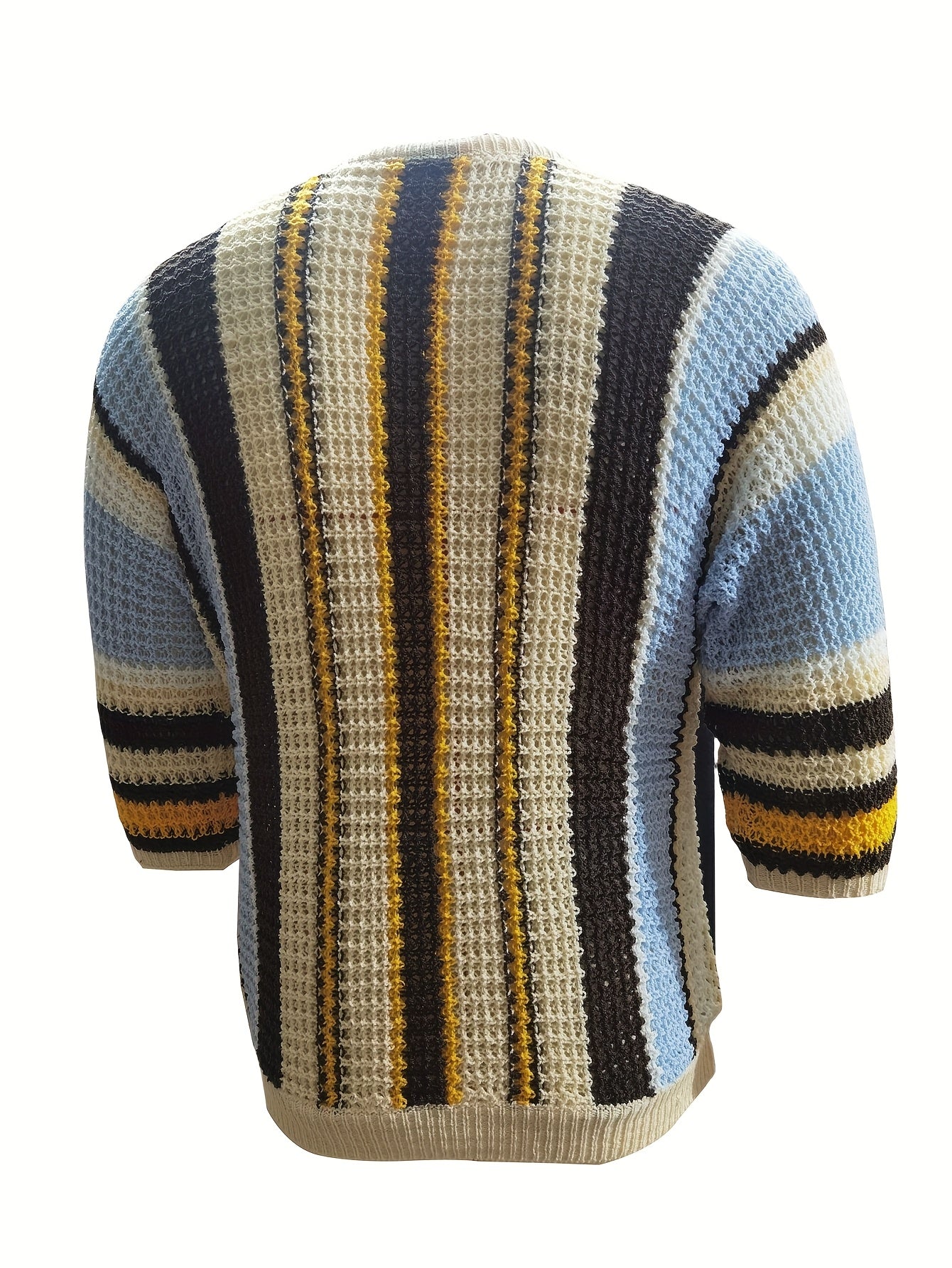 Casual Striped Knitted Jumper – Comfortable and Airy
