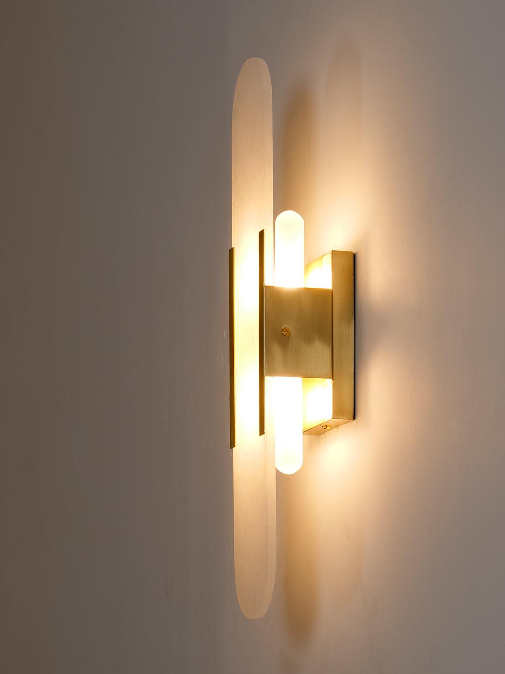 Modern Wall Lamp - Alabaster & Metal