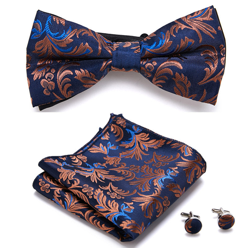 Three-Piece Set with Stylish Bow Ties