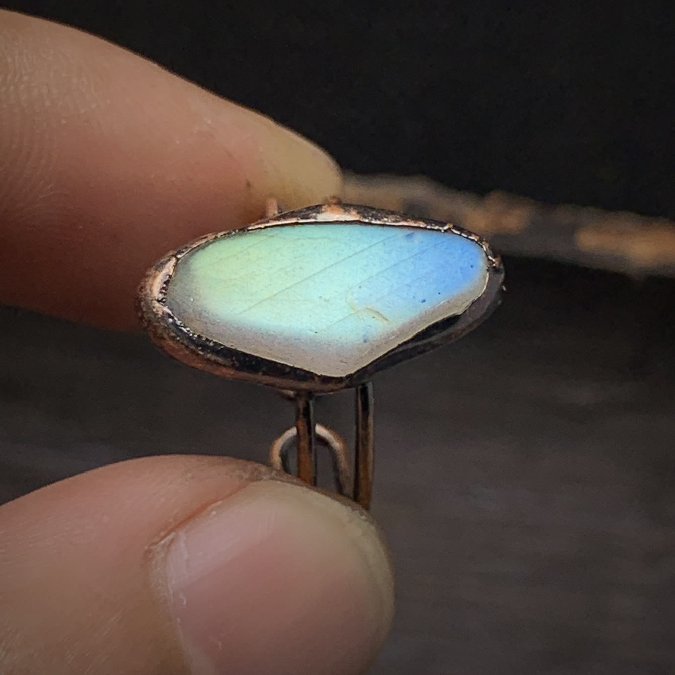 Natural Raw Stone Birth Ring – Selina