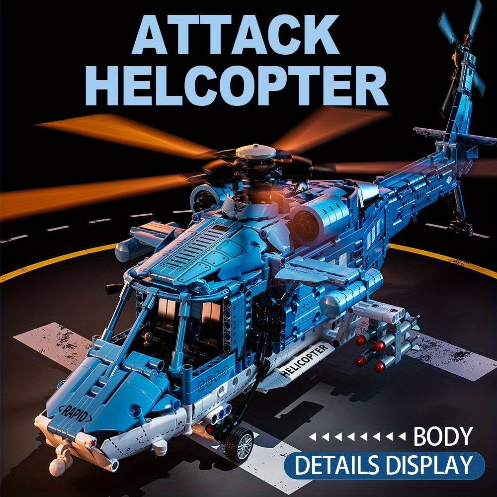 Detailed Helicopter Building Set – Technical and Realistic