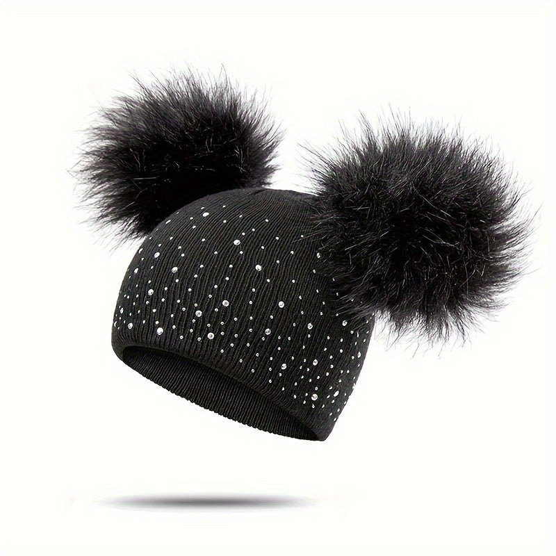 Lily Girls' Pom Pom Hat - Playful and Warm for the Winter Months