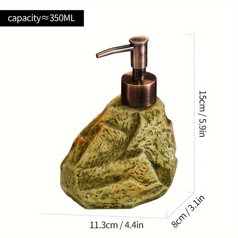 Rustic Soap Dispenser Stone Look – Functional and Atmospheric