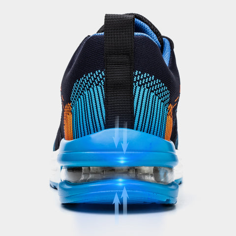 SafeSneakers Blue Air - Safety Shoe Sports Shoe Work Shoe Plastic Steel Toe