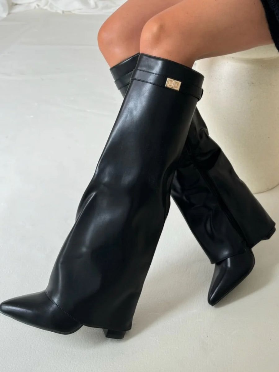 Modern High Suede Boots for Women